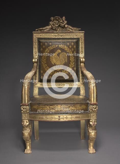 Child's Throne, 1822. Creator: Pierre-Marie Balny le Jeune (French, 1832).