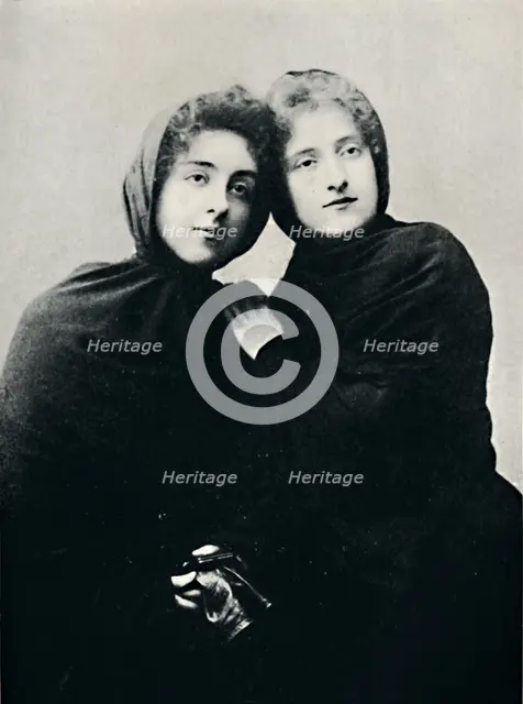 'Chilian Ladies in Church Attire (Manto)', 1911. Artist: Unknown.