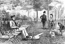 "Chill October" - Rotten-Row, 1871. Creator: Unknown