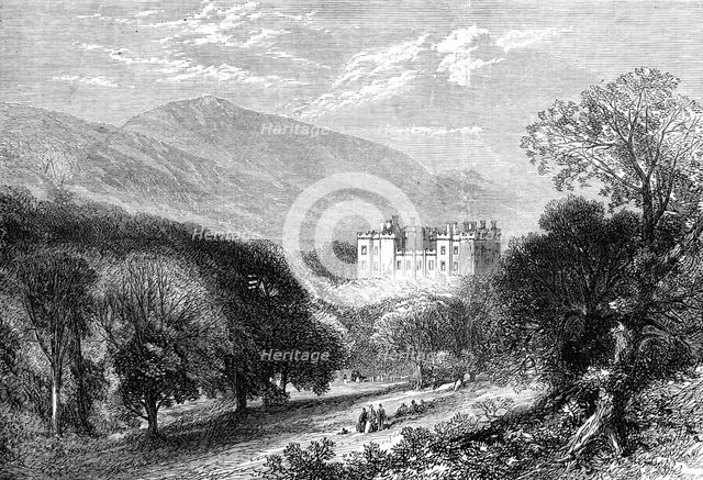 Chillingham Castle, Northumberland, visited by the Prince and Princess of Wales, 1872. Creator: Unknown.