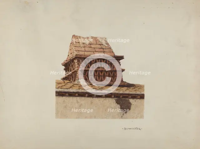 Chimney, c. 1940. Creator: Raymond E. Noble.