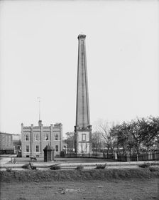 Chimney of old Confederate Powder Works Mill, Augusta, Ga., between 1900 and 1910. Creator: Unknown