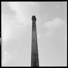 Chimney of Salt's Mill, Victoria Road, Saltaire, Shipley, Bradford, West Yorkshire, 1966-1974. Creator: Eileen Deste