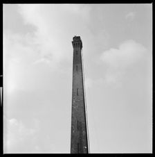 Chimney of Salt's Mill, Victoria Road, Saltaire, Shipley, Bradford, West Yorkshire, 1966-1974. Creator: Eileen Deste
