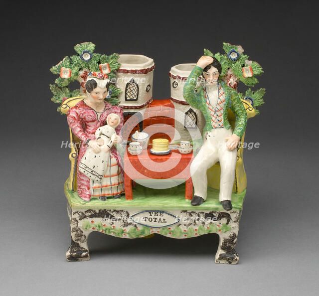 Chimney Ornament: Tee Total, Staffordshire, c. 1820. Creator: Staffordshire Potteries.