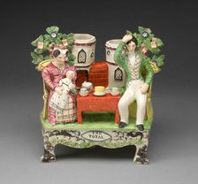 Chimney Ornament: Tee Total, Staffordshire, c. 1820. Creator: Staffordshire Potteries