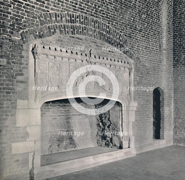 'Chimney-Piece at Tattershall Castle, Lincolnshire', 1927. Artist: Unknown.