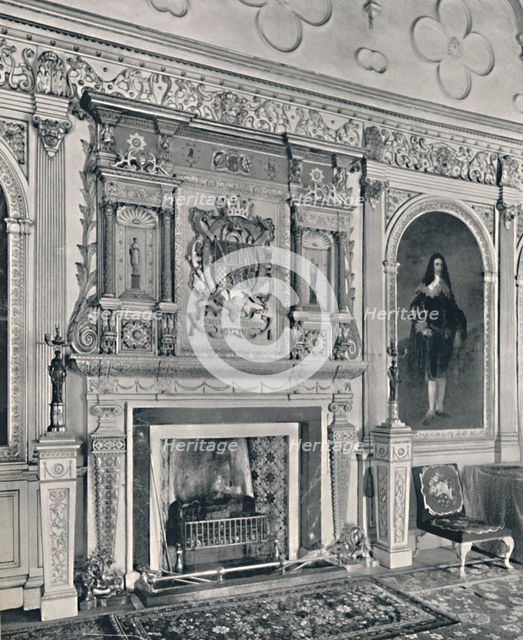 'Chimney-Piece at Audley End', 1927. Artist: Unknown.