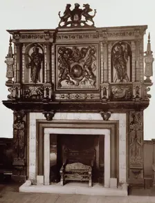 Chimney Piece, Court House. St. Andrew's, Holborn, c1886. Creator: Henry Dixon & Son