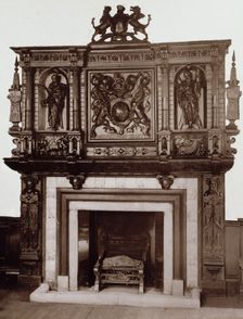 Chimney Piece, Court House. St. Andrew's, Holborn, c1886. Creator: Henry Dixon & Son