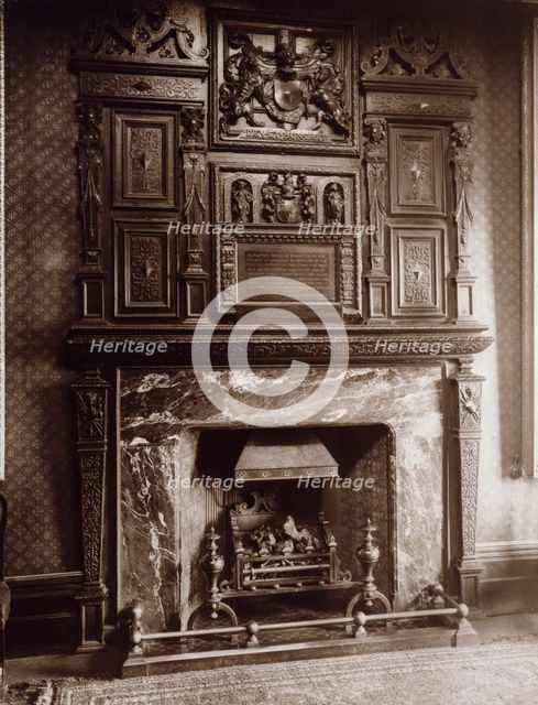 Chimney Piece, Sessions House, Clerkenwell, c1886. Creator: Henry Dixon & Son.