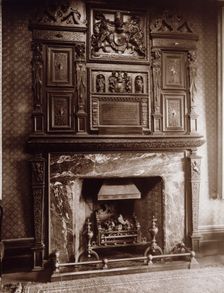 Chimney Piece, Sessions House, Clerkenwell, c1886. Creator: Henry Dixon & Son