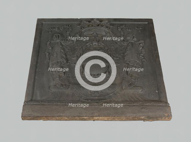 Chimney Plaque: Coat of Arms of Duc de Bethune-Charlost, France, c. 1678. Creator: Unknown.