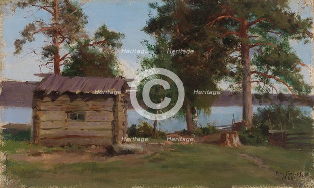 Chimneyless Sauna, 1888. Creator: Eero Jarnefelt.