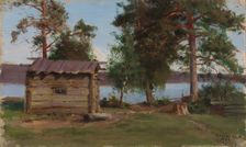 Chimneyless Sauna, 1888. Creator: Eero Jarnefelt