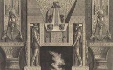 Chimneypiece in the Egyptian style..., 1769. Creator: Giovanni Battista Piranesi