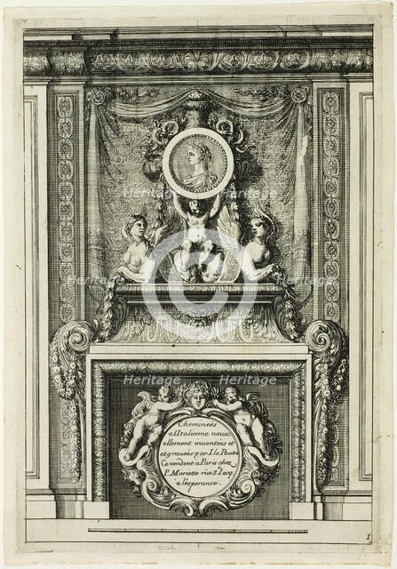 Chimneys in the Italian Manner, c. 1665. Creator: Jean le Pautre.