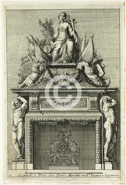 Chimneys in the Italian Manner, c. 1665. Creator: Jean le Pautre.