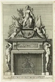 Chimneys in the Italian Manner, c. 1665. Creator: Jean le Pautre