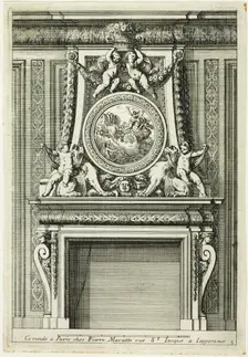 Chimneys in the Italian Manner, c. 1665. Creator: Jean le Pautre