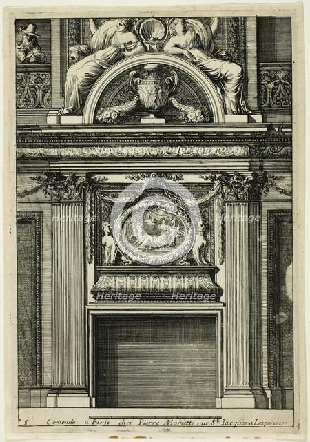 Chimneys in the Italian Manner, c. 1665. Creator: Jean le Pautre.