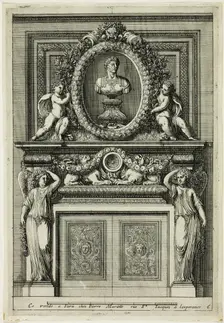 Chimneys in the Italian Manner, c. 1665. Creator: Jean le Pautre