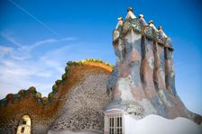 Chimneys of Batllo House, Barcelona, Spain, 2007. Creator: Samuel Magal