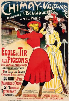 Chimay-Villégiature, Ardennes (Belgique). Ecole de tir aux pigeons, 1900. Creator: Grün, Jules-Alexandre (1868-1938)