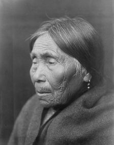 Chimakum woman, c1913. Creator: Edward Sheriff Curtis