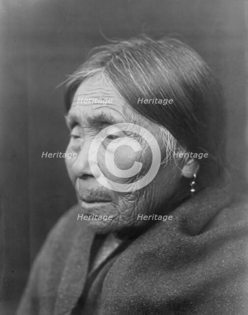 Chimakum woman, c1913. Creator: Edward Sheriff Curtis.