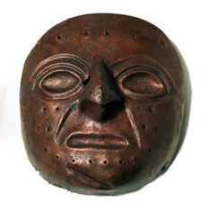 Chimu culture copper mask