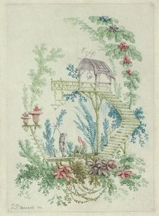 Chinoiserie from Nouvelle Suite de Cahiers de Dessins Chinois, 1790-99. Creator: Jean-Baptiste Pillement