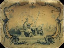 Chinoiserie in the style of Boucher for woodwork at the Hotel de Broglie, 1915. Creator: Felix Boutreux