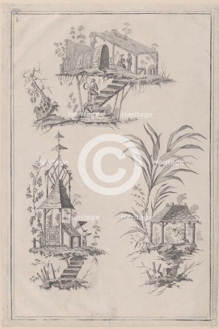 Chinoiserie Ornaments, ca. 1760-85. Creator: Jean-Baptiste Pillement.