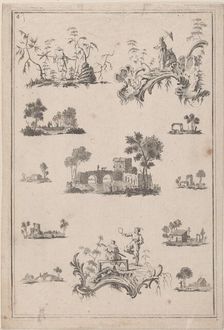 Chinoiserie Ornaments, ca. 1770. Creator: Jean-Baptiste Pillement