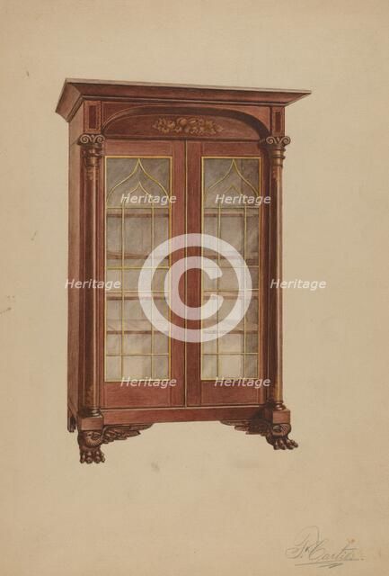 China Cabinet, 1936. Creator: Ferdinand Cartier.