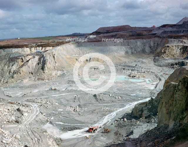 China-clay workings in Cornwall. Artist: Unknown