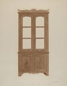 China Closet, c. 1940. Creator: Grace Bolser