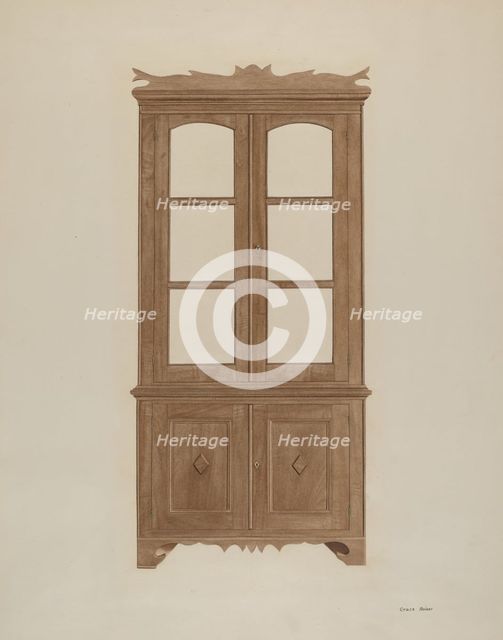 China Closet, c. 1940. Creator: Grace Bolser.
