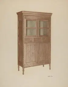 China Closet, c. 1940. Creator: Josephine Prado