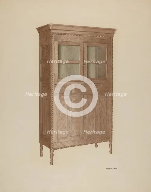 China Closet, c. 1940. Creator: Josephine Prado.