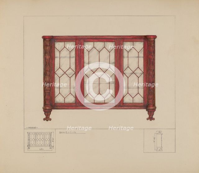 China Closet, c. 1936. Creator: Henry Meyers.