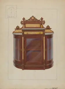 China Closet, c. 1937. Creator: Edward L Loper