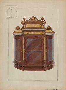 China Closet, c. 1937. Creator: Edward L Loper