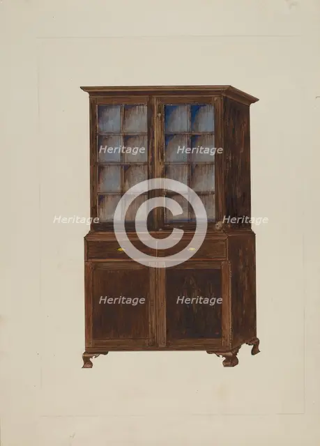 China Cupboard, 1935/1942. Creator: George Fairbanks.