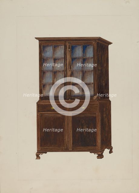 China Cupboard, 1935/1942. Creator: George Fairbanks.