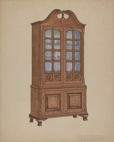 China Cupboard, c. 1939. Creator: Edward A Darby