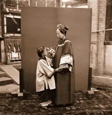 China: a Manchu lady with a child, Beijing, 1869. Creator: John Thomson