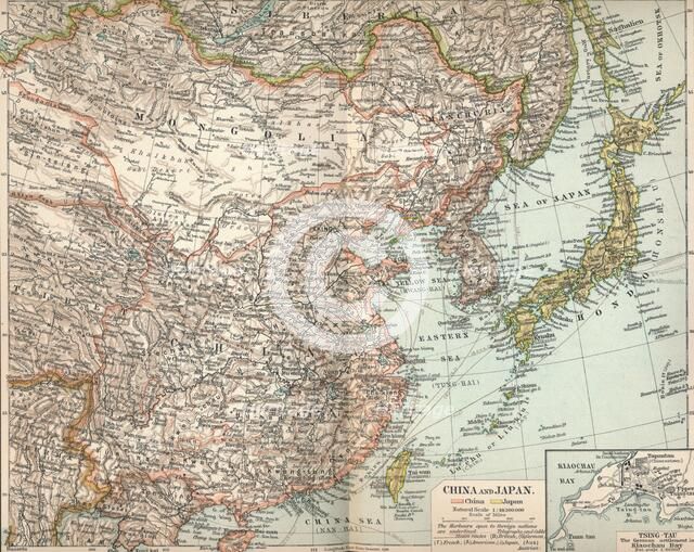 'China and Japan', c1903, (1904). Artist: Unknown.