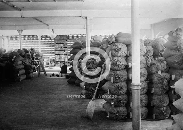 China - Beans at Dalny, between c1910 and c1915. Creator: Bain News Service.